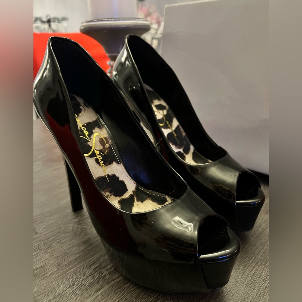 Jessica Simpson black heels women sz 7